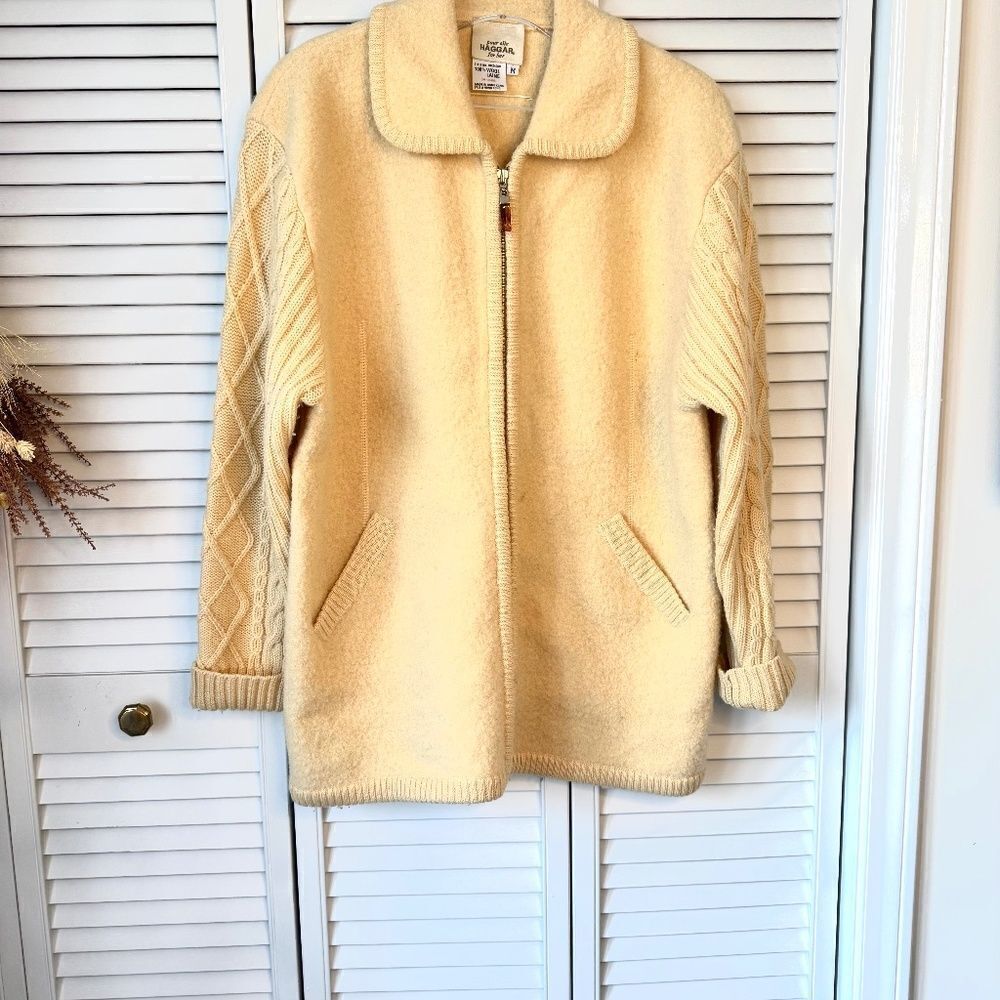 Haggar Pour Elle very warm zippered wool jacket
